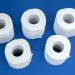 2 white rolled tissue paper